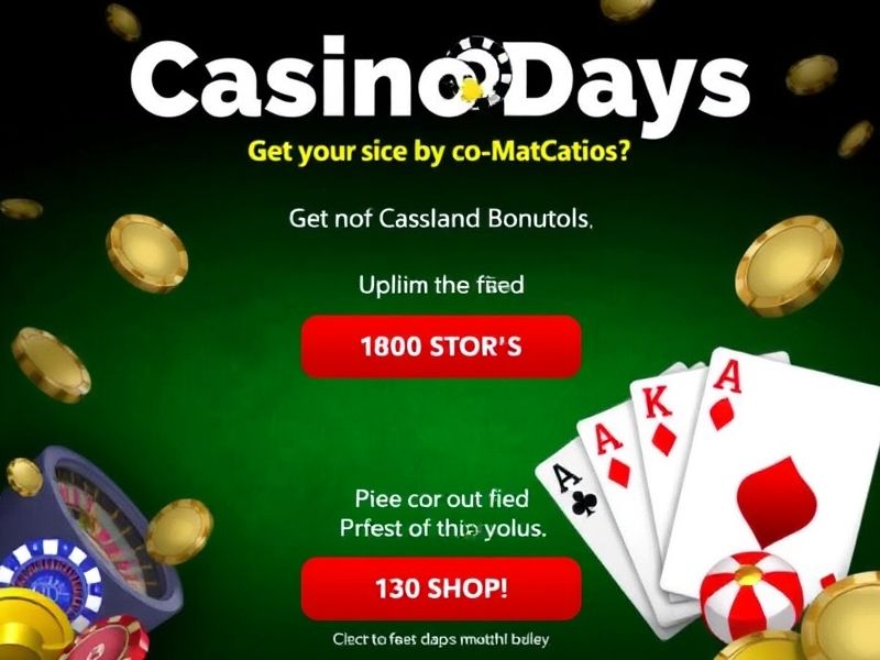 Casino Days is your premier destination for online casino gaming in India.